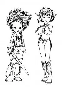 Fisă de colorat cu Arthur and the minimoys de colorat p12