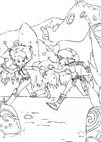 Fisă de colorat cu Arthur and the minimoys de colorat p15