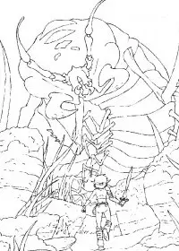 Fisă de colorat cu Arthur and the minimoys de colorat p16