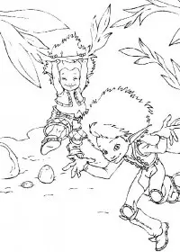 Fisă de colorat cu Arthur and the minimoys de colorat p17