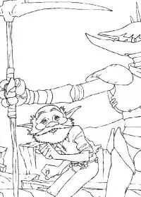 Fisă de colorat cu Arthur and the minimoys de colorat p20