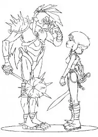 Fisă de colorat cu Arthur and the minimoys de colorat p21