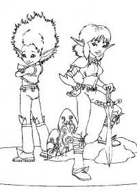 Fisă de colorat cu Arthur and the minimoys de colorat p22