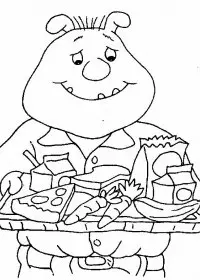 Fisă de colorat cu Arthur si prietenii sai de colorat p05