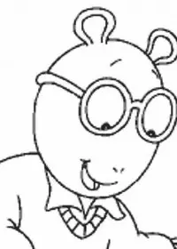 Fisă de colorat cu Arthur si prietenii sai de colorat p32