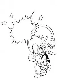 Fisă de colorat cu Asterix si obelix de colorat p07