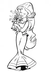 Fisă de colorat cu Asterix si obelix de colorat p09