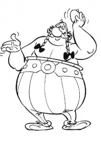 Fisă de colorat cu Asterix si obelix de colorat p10