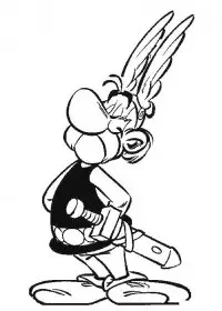 Fisă de colorat cu Asterix si obelix de colorat p12