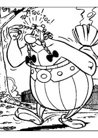 Fisă de colorat cu Asterix si obelix de colorat p14
