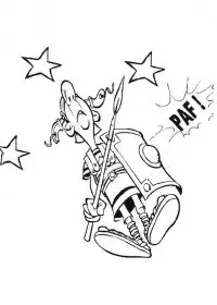 Fisă de colorat cu Asterix si obelix de colorat p16