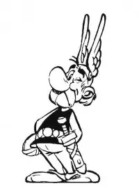 Fisă de colorat cu Asterix si obelix de colorat p17