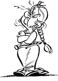 Fisă de colorat cu Asterix si obelix de colorat p22