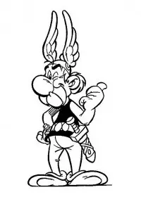 Fisă de colorat cu Asterix si obelix de colorat p36