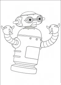 Fisă de colorat cu Astro boy de colorat p05