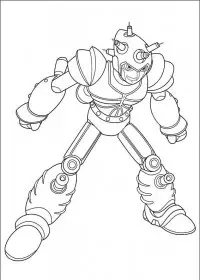 Fisă de colorat cu Astro boy de colorat p08