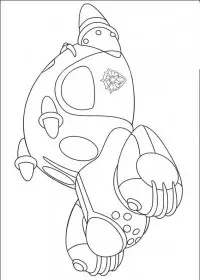 Fisă de colorat cu Astro boy de colorat p16