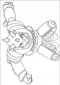 Fisă de colorat cu Astro boy de colorat p19