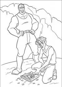 Fisă de colorat cu Atlantis de colorat p20