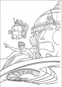 Fisă de colorat cu Atlantis de colorat p21