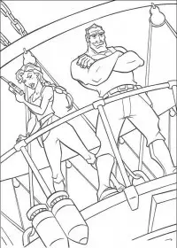 Fisă de colorat cu Atlantis de colorat p22