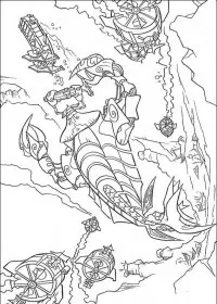 Fisă de colorat cu Atlantis de colorat p42