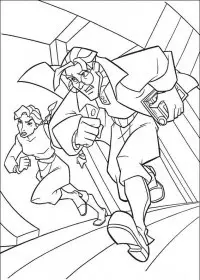 Fisă de colorat cu Atlantis de colorat p43