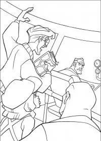 Fisă de colorat cu Atlantis de colorat p44