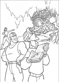 Fisă de colorat cu Atlantis de colorat p46