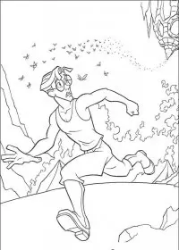 Fisă de colorat cu Atlantis de colorat p50