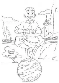 Fisă de colorat cu Avatar de colorat p02