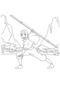 Fisă de colorat cu Avatar de colorat p07