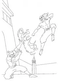 Fisă de colorat cu Avatar de colorat p10