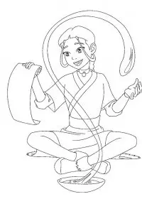 Fisă de colorat cu Avatar de colorat p12