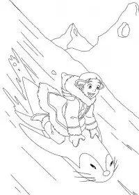 Fisă de colorat cu Avatar de colorat p13