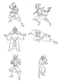 Fisă de colorat cu Avatar de colorat p16