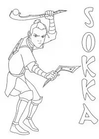 Fisă de colorat cu Avatar de colorat p20