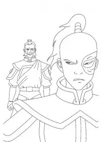 Fisă de colorat cu Avatar de colorat p21