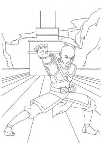 Fisă de colorat cu Avatar de colorat p22