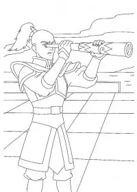 Fisă de colorat cu Avatar de colorat p23