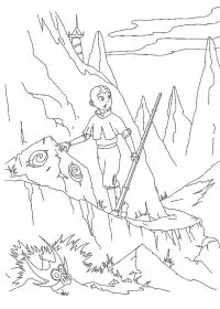 Fisă de colorat cu Avatar de colorat p27