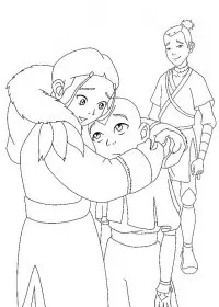 Fisă de colorat cu Avatar de colorat p28