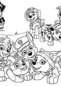 Patrula Cățelușilor de colorat p18