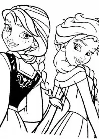 Fisă de colorat cu Elsa de colorat p11