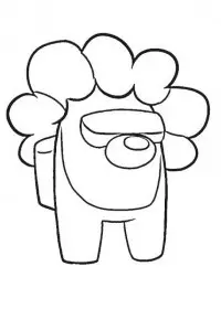 Fisă de colorat cu Among Us de colorat p18