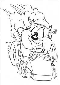 Fisă de colorat cu Baby tunes de colorat p16