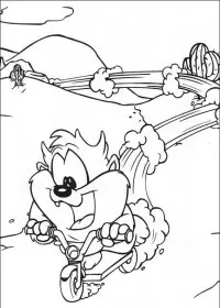 Fisă de colorat cu Baby tunes de colorat p31