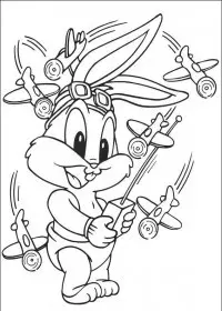 Fisă de colorat cu Baby tunes de colorat p35