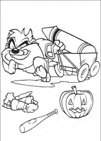 Fisă de colorat cu Baby tunes de colorat p42