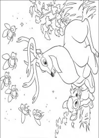 Fisă de colorat cu Bambi de colorat p20